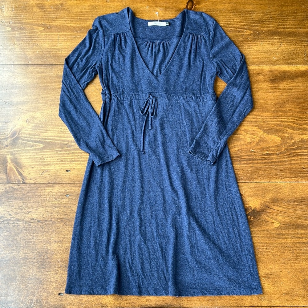 Old Navy Navy Blue V-neck Long Sleeve Dress Sz S